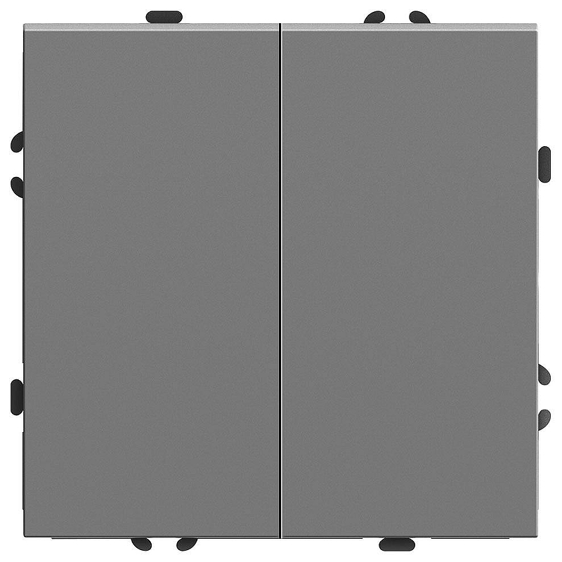 Выключатель двухклавишный без рамки Stekker Эмили 50166